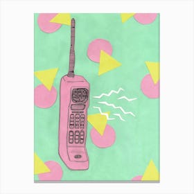 Pink Phone Canvas Print