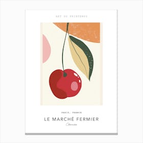 Cherries Le Marche Fermier Poster 1 Canvas Print