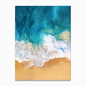 Aerial View Of A Beach 126 Canvas Print