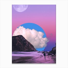 Pink And Blue Skies Canvas Print