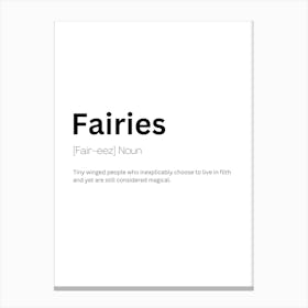 Fairies Definition Meaning Canvas Print