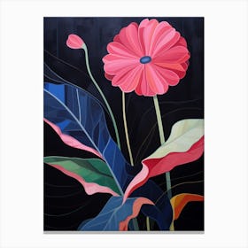 Gerbera Daisy 2 Hilma Af Klint Inspired Flower Illustration Canvas Print