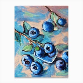 Blueberry Classic 1 Fruit Canvas Print