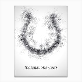 Indianapolis Colts Sketch Drawing Canvas Print