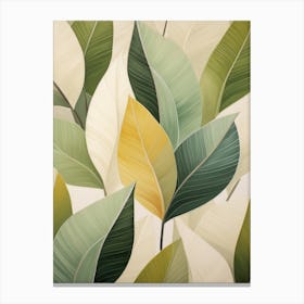 Leaf Painting Canvas Print