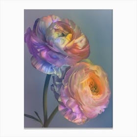 Iridescent Flower Ranunculus 1 Canvas Print