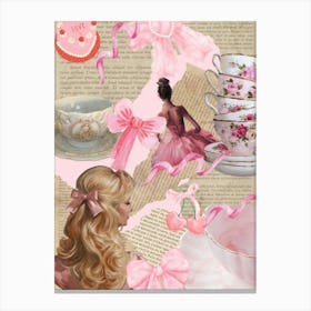 Pink Tea Party Canvas Print