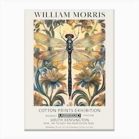 William Morris Dragonfly Vintage Vintage Exhibition Canvas Print