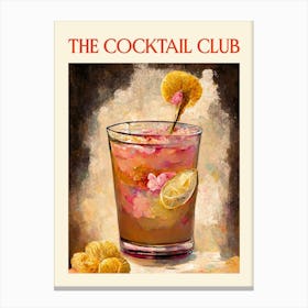 The Cocktail Club 4 Canvas Print