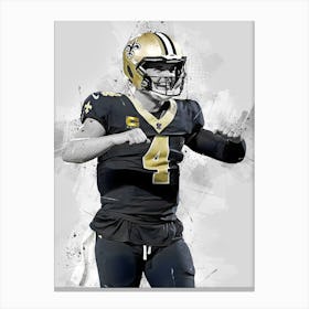 Derek Carr New Orleans Saints Canvas Print