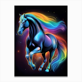 Rainbow Horse 20 Canvas Print