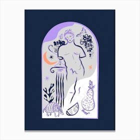 Mythical Grecian Statue Canvas Print