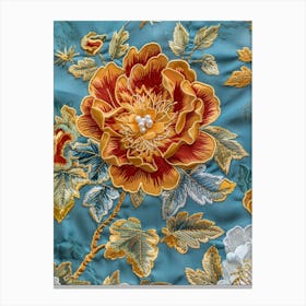 Chinese Embroidered Fabric 6 Canvas Print