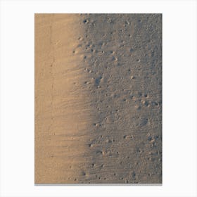 Sand texture on the beach Canvas Print