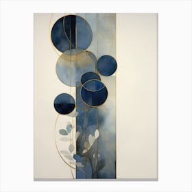 'Blue Circles' 1 Canvas Print