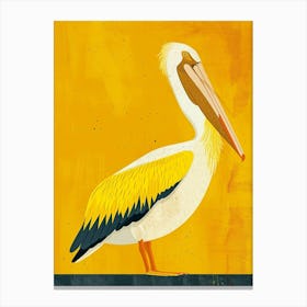 Yellow Pelican 3 Canvas Print
