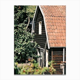 Black Barn // The Netherlands // Travel Photography Canvas Print