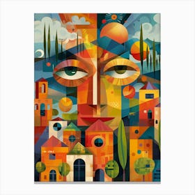 Face Of The City 1 Canvas Print