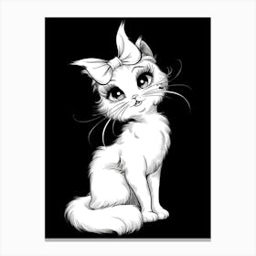 Cute Cat Canvas Print