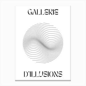 Abstract Lines Art Poster 13 Canvas Print