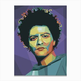 Bruno in WPAP Canvas Print