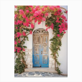 Limassol, Cyprus   Mediterranean Doors Watercolour Painting 3 Canvas Print