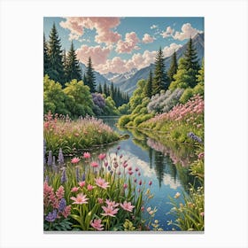 Flower Valley no1 Canvas Print