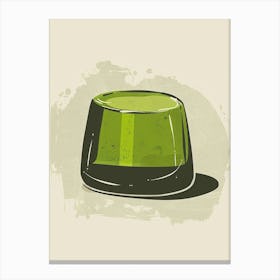 Lime Jelly Minimalist Line Illustration 2 Canvas Print