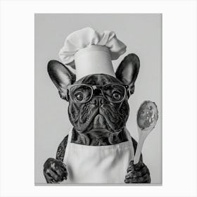 French Bulldog Chef Canvas Print