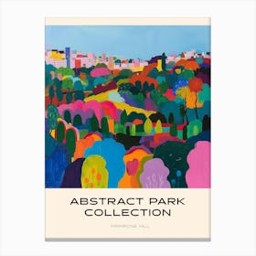 Abstract Park Collection Poster Primrose Hill London 2 Canvas Print