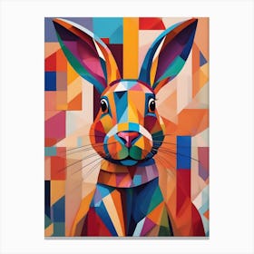 Geometric Rabbit Canvas Print