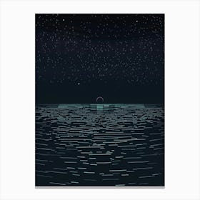 Night In The Sea 1 Canvas Print