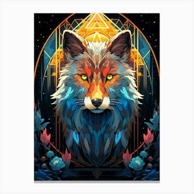 Fox Art Canvas Print
