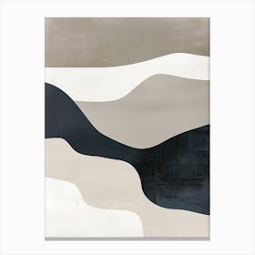 Muted Landscapes Minimalist Style Canvas Print