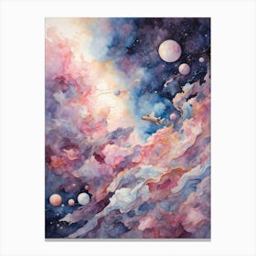 Space Painting Canvas Print