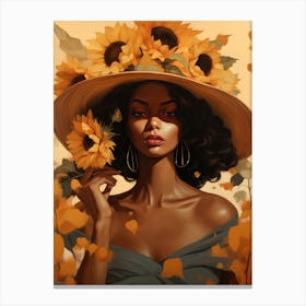 Sunflower Girl 1 Canvas Print