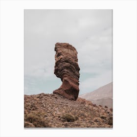 Rock Formation In The Desert, Teide National Park, Canary Islands Canvas Print