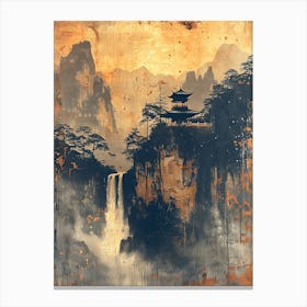 Antique Chinese Landscape Painting 5 Canvas Print