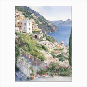 Villa Treville Positano Italy Canvas Print