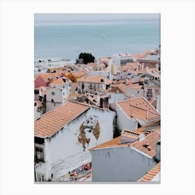 A beautiful view on the city Lisbon Canvas Print