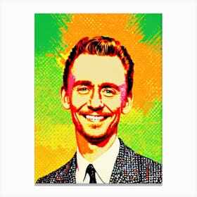 Tom Hiddleston Colourful Pop Movies Art Movies Canvas Print