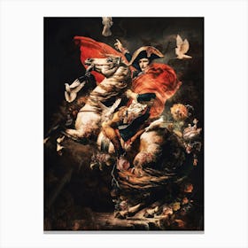 Napoleon Crossing the Alps 2 Canvas Print