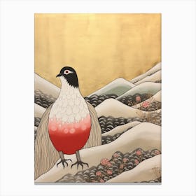 Bird Illustration Pigeon 2 Canvas Print