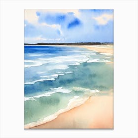 Four Mile Beach 3, Australia Watercolour Canvas Print