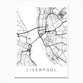 Liverpool Map Canvas Print