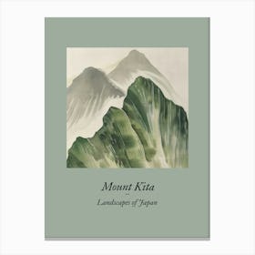 Landscapes Of Japan Mount Kita 63 Canvas Print