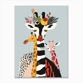 Giraffes 10 Canvas Print