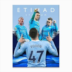 Phil Foden 2 Leinwandbilder