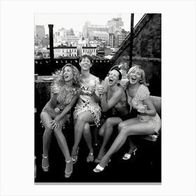 Sex In The City Rooftop Party Scene Bar Canvas Print