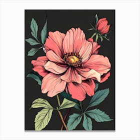 Pink Flower 6 Canvas Print